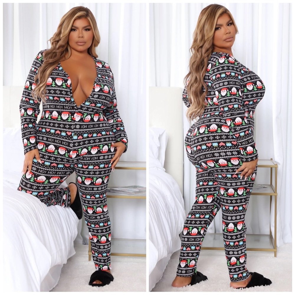 Plus Size Santa North Pole Onesie